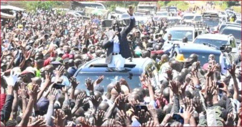 President William Ruto in Bomet.